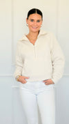 Mist Over Capri Sweatshirt - Sand Beige-130 Long Sleeve Tops-Zenana-Coastal Bloom Boutique, find the trendiest versions of the popular styles and looks Located in Indialantic, FL