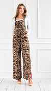 Wild at Heart Leopard Overalls-200 Dresses/Jumpsuits/Rompers-oddi-Coastal Bloom Boutique, find the trendiest versions of the popular styles and looks Located in Indialantic, FL