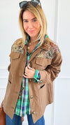 Golden Bloom Sequins Jacket-160 Jackets-AZUL MONACO-Coastal Bloom Boutique, find the trendiest versions of the popular styles and looks Located in Indialantic, FL