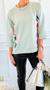 Pop of Color Scuba Top- JOH-130 Long Sleeve Tops-Joh Apparel-Coastal Bloom Boutique, find the trendiest versions of the popular styles and looks Located in Indialantic, FL