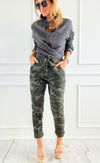 Urban Camo Italian Jogger- Olive