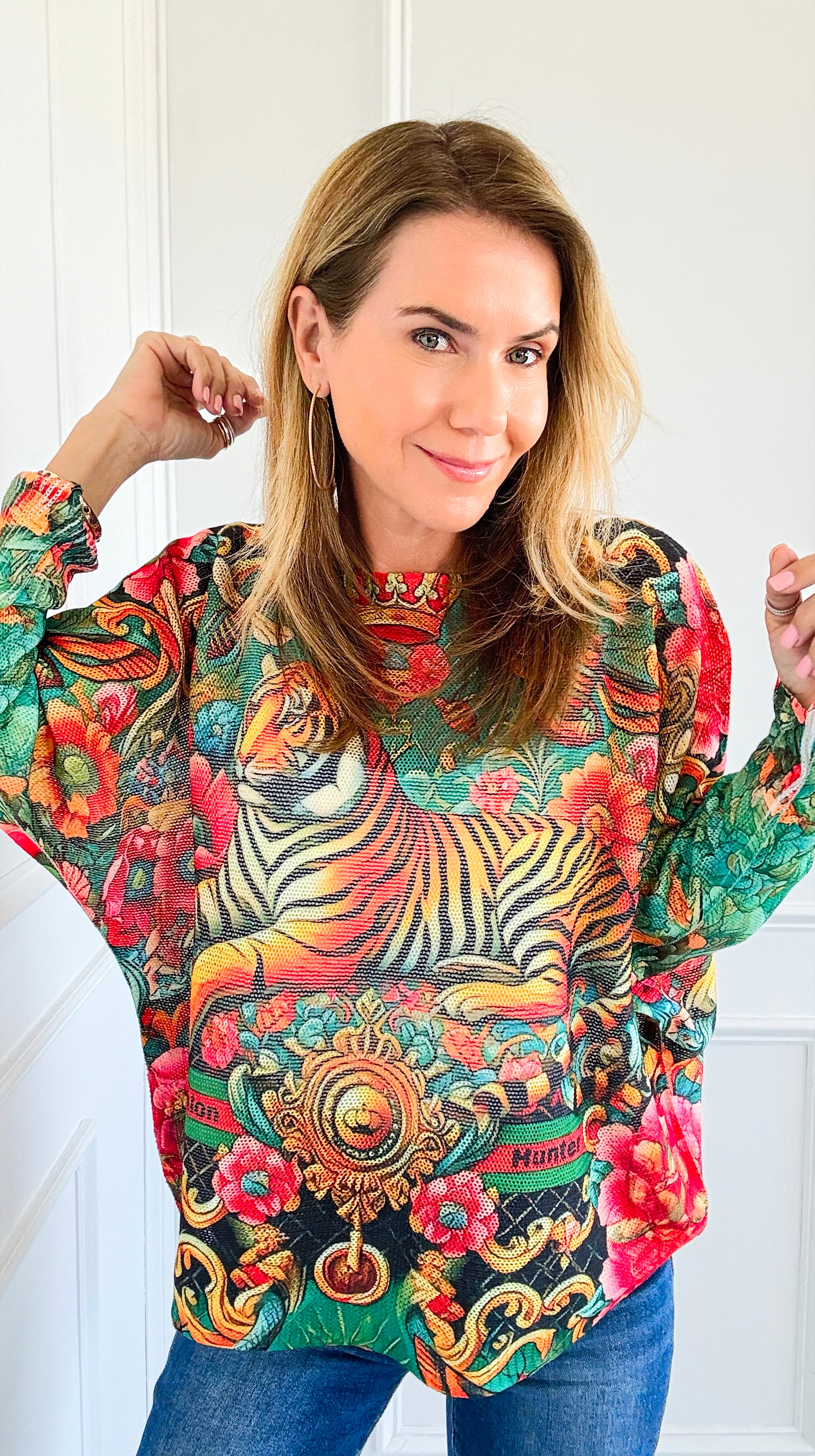 Fashion Hunter Italian St Tropez Knit-140 Sweaters-Italianissimo/SORPRESA-Coastal Bloom Boutique, find the trendiest versions of the popular styles and looks Located in Indialantic, FL