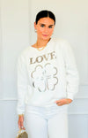 Lucky In Love Italian Sweatshirt-110 Long Sleeve Tops-Italianissimo-Coastal Bloom Boutique, find the trendiest versions of the popular styles and looks Located in Indialantic, FL