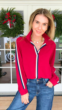 Midnight Lane Top - Wine-130 Long Sleeve Tops-JODIFL-Coastal Bloom Boutique, find the trendiest versions of the popular styles and looks Located in Indialantic, FL