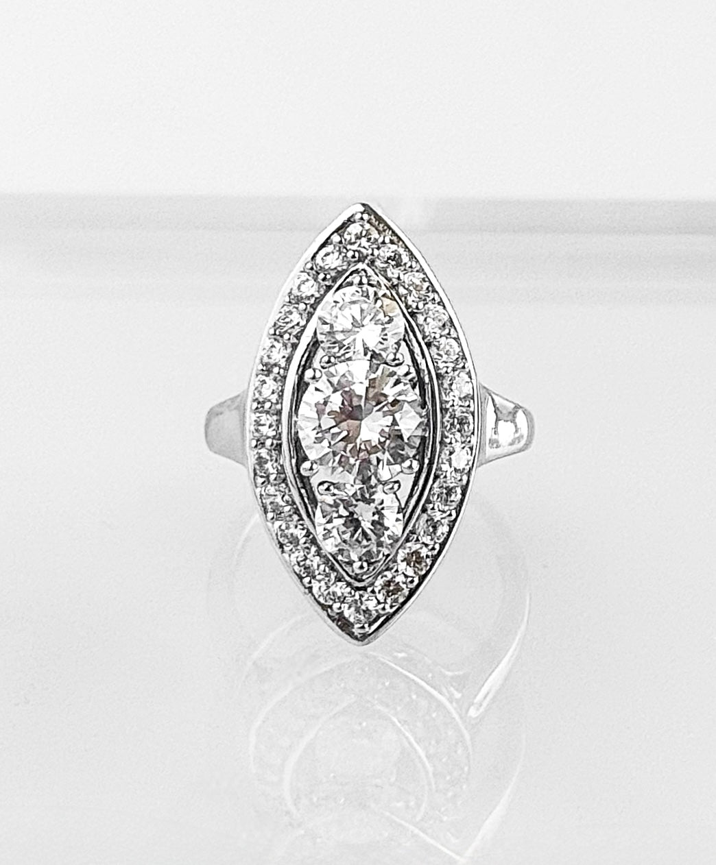 Luminous Eye Clear Ring-230 Jewelry-Oriental Treasure-Coastal Bloom Boutique, find the trendiest versions of the popular styles and looks Located in Indialantic, FL