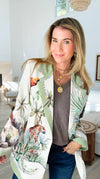 Tropic Jungle Italian Blazer-160 Jackets-Italianissimo-Coastal Bloom Boutique, find the trendiest versions of the popular styles and looks Located in Indialantic, FL