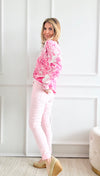 Love Endures Italian Jogger - Pink-180 Joggers-Italianissimo-Coastal Bloom Boutique, find the trendiest versions of the popular styles and looks Located in Indialantic, FL