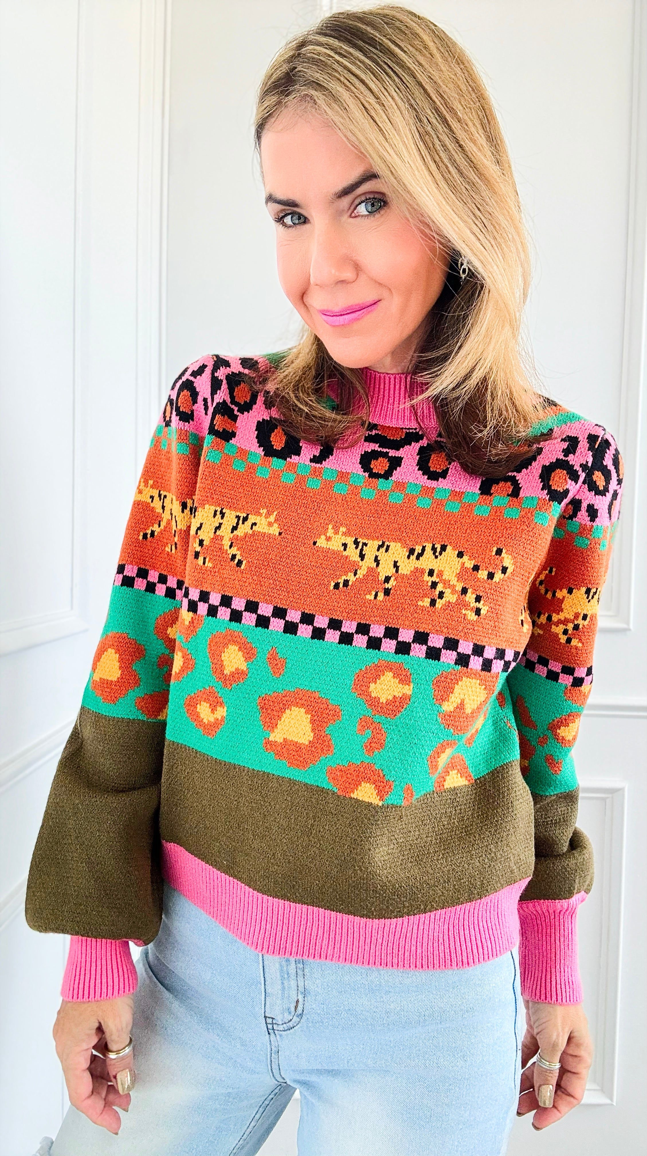 Vibrant Savannah Rib Sweater-140 Sweaters-THML-Coastal Bloom Boutique, find the trendiest versions of the popular styles and looks Located in Indialantic, FL