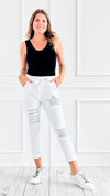 Stellar Sequin Italian Jogger Pants-180 Joggers-VENTI6 OUTLET-Coastal Bloom Boutique, find the trendiest versions of the popular styles and looks Located in Indialantic, FL