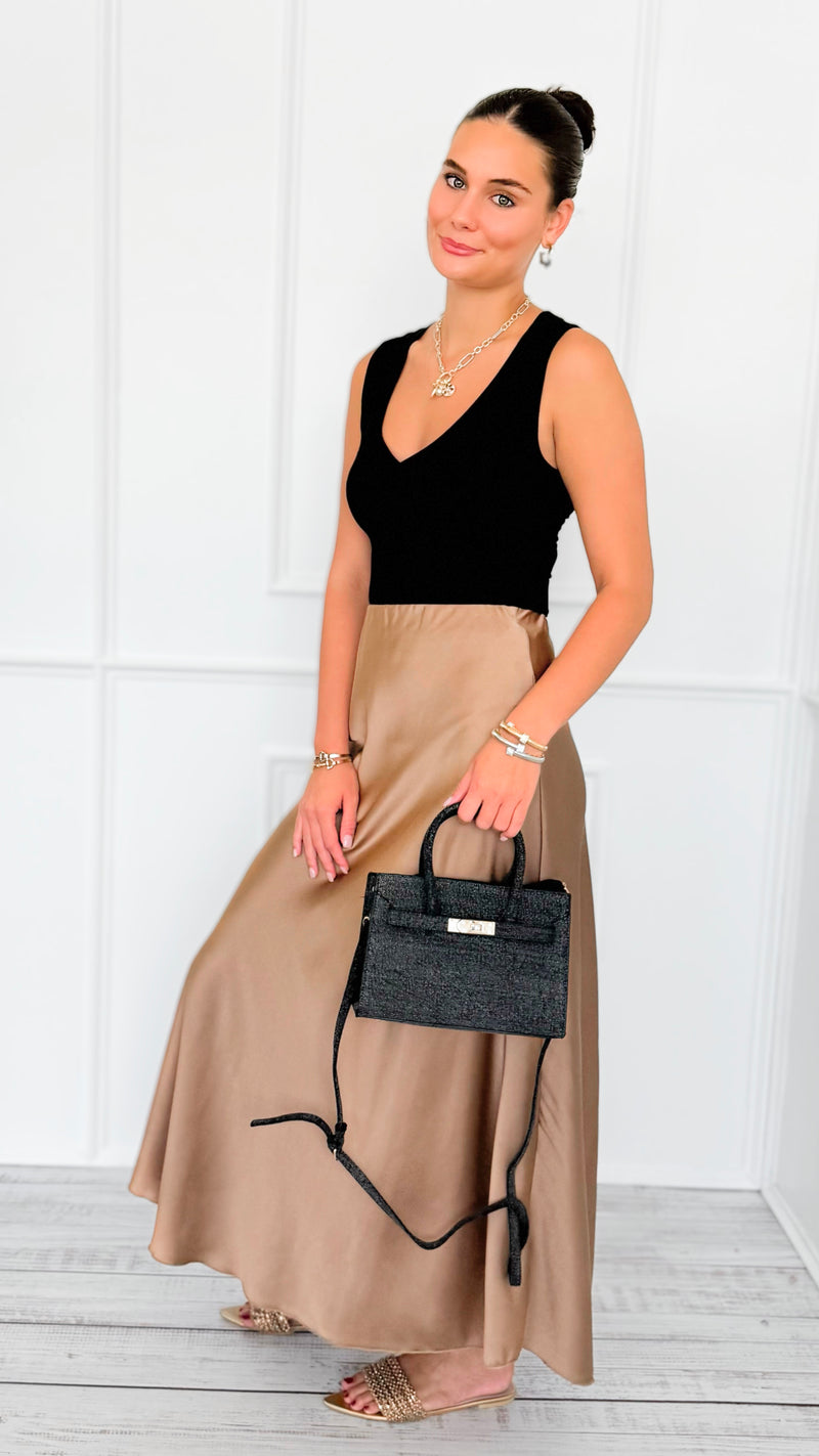 Isabella Italian Skirt- Coco-170 Bottoms-SEE YOU IN ROME-Coastal Bloom Boutique, find the trendiest versions of the popular styles and looks Located in Indialantic, FL
