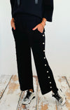 Elmwood White Pearl Pant- Black-170 Bottoms-Joh Apparel-Coastal Bloom Boutique, find the trendiest versions of the popular styles and looks Located in Indialantic, FL