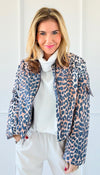 Leopard Print Bomber Jacket-160 Jackets-7Mango7-Coastal Bloom Boutique, find the trendiest versions of the popular styles and looks Located in Indialantic, FL