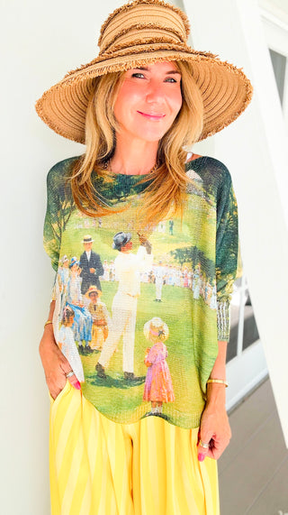 Sunday on the Green Italian St Tropez Knit