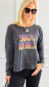 Soul Rider Star Sweatshirt-110 Long Sleeve Tops-ROUSSEAU-Coastal Bloom Boutique, find the trendiest versions of the popular styles and looks Located in Indialantic, FL