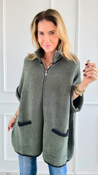 Cloud Comfort Cardigan - Olive-160 Jackets-NYW-Coastal Bloom Boutique, find the trendiest versions of the popular styles and looks Located in Indialantic, FL