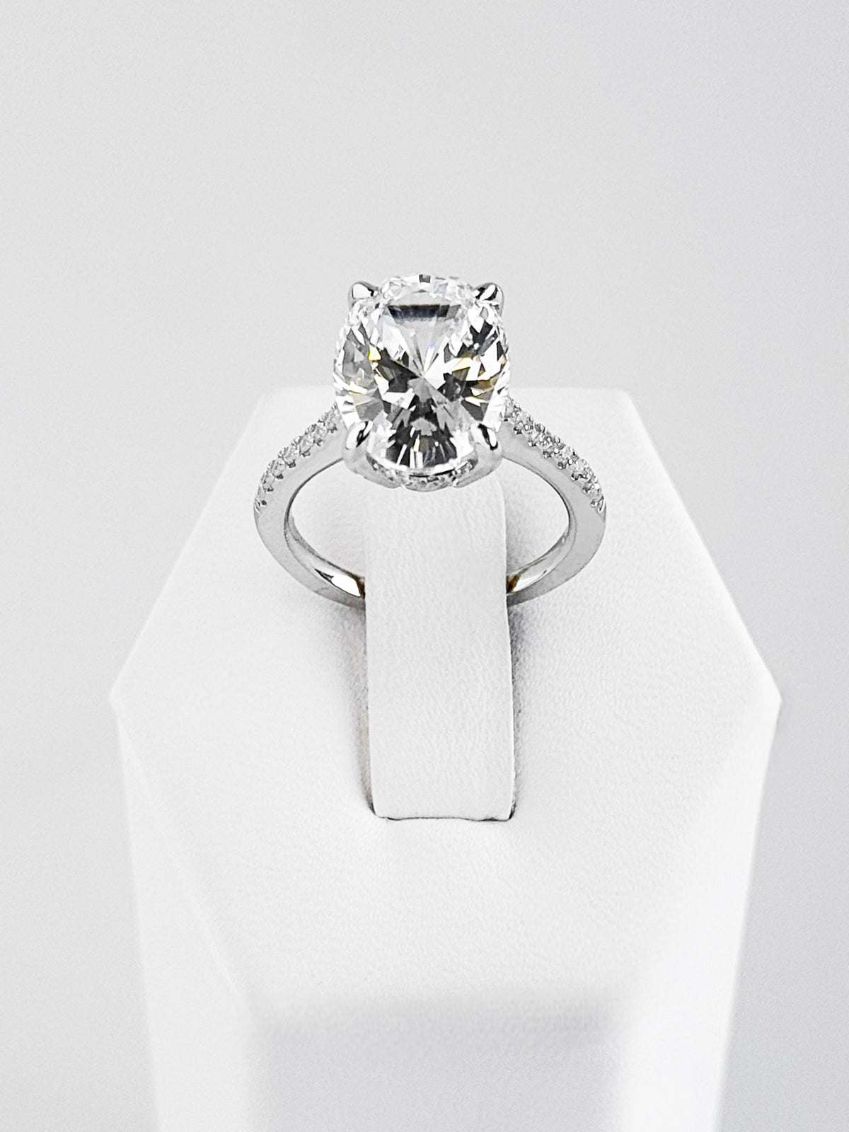 Pave Oval Ring - Clear-230 Jewelry-NYC-Coastal Bloom Boutique, find the trendiest versions of the popular styles and looks Located in Indialantic, FL