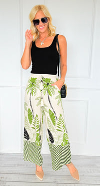 Palm Breeze Wide-Leg Pants-170 Bottoms-ODDI-Coastal Bloom Boutique, find the trendiest versions of the popular styles and looks Located in Indialantic, FL