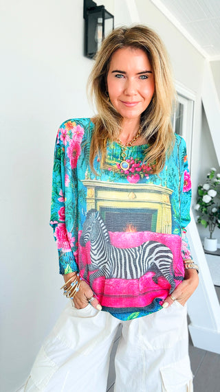 Zebra Manor Italian St Tropez Knit