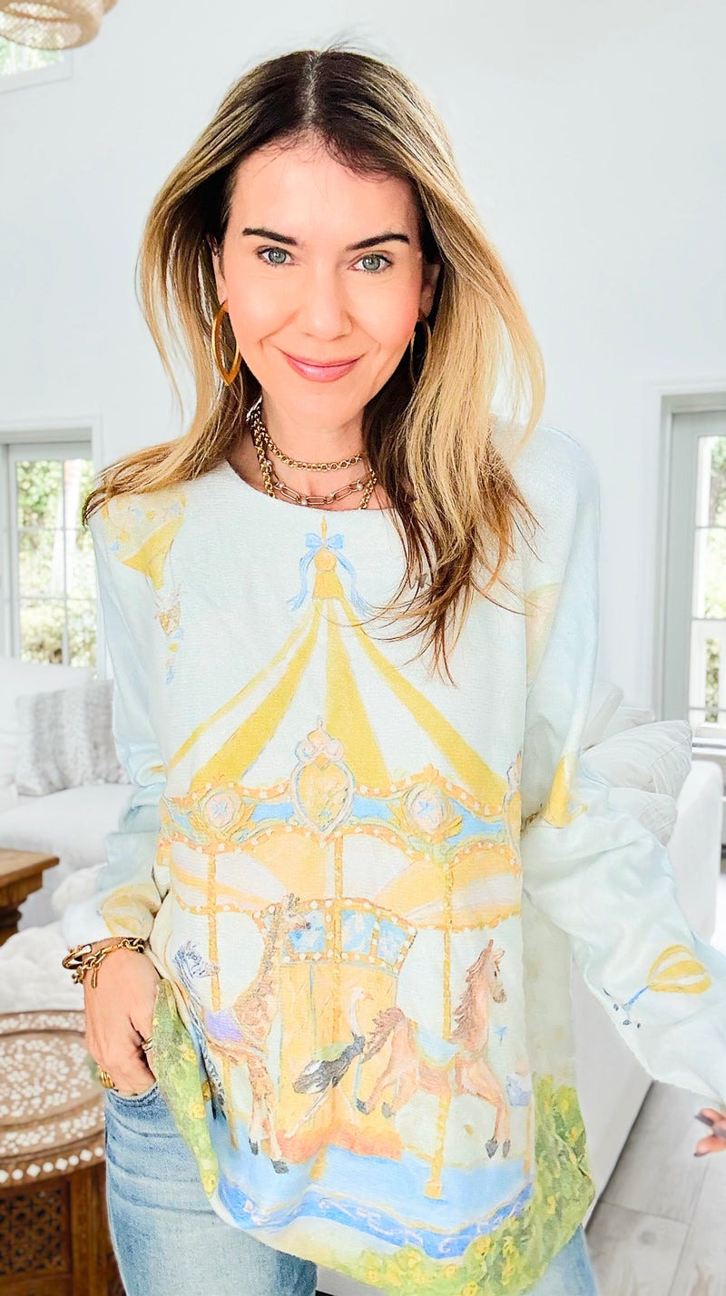 Magic Ride Italian Milano Sweater-140 Sweaters-SORPRESA-Coastal Bloom Boutique, find the trendiest versions of the popular styles and looks Located in Indialantic, FL