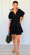 Game On Half Zip Mini Dress-200 Dresses/Jumpsuits/Rompers-entro-Coastal Bloom Boutique, find the trendiest versions of the popular styles and looks Located in Indialantic, FL