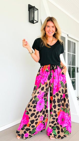 Fierce in Florals Kapri Italian Pants