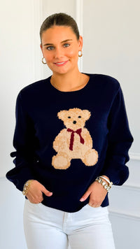 Teddy Talk Knit Sweater-140 Sweaters-JODIFL-Coastal Bloom Boutique, find the trendiest versions of the popular styles and looks Located in Indialantic, FL