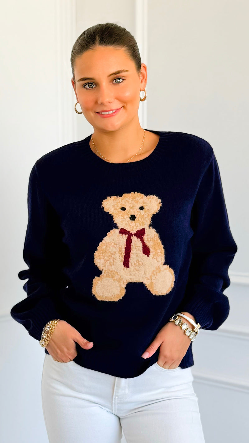 Teddy Talk Knit Sweater-140 Sweaters-JODIFL-Coastal Bloom Boutique, find the trendiest versions of the popular styles and looks Located in Indialantic, FL