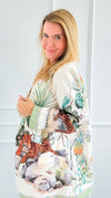 Tropic Jungle Italian Blazer-160 Jackets-Italianissimo-Coastal Bloom Boutique, find the trendiest versions of the popular styles and looks Located in Indialantic, FL