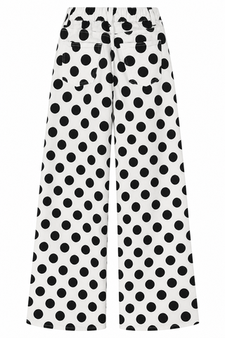 Polka Dot Wide Leg Pants