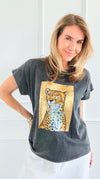 Glam Majesty Italian Graphic Tee-110 Short Sleeve Tops-Italianissimo-Coastal Bloom Boutique, find the trendiest versions of the popular styles and looks Located in Indialantic, FL