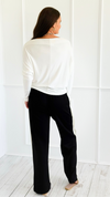 Side Hustle Snap Track Pants-170 Bottoms-White Birch-Coastal Bloom Boutique, find the trendiest versions of the popular styles and looks Located in Indialantic, FL