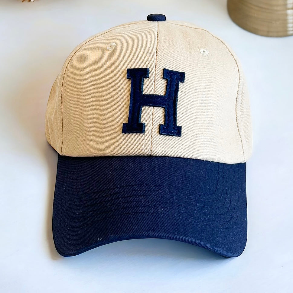 H Letter Baseball Snapback Cap - Light Camel-260 Other Accessories-CBALY-Coastal Bloom Boutique, find the trendiest versions of the popular styles and looks Located in Indialantic, FL