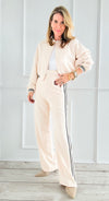 Effortless Elegance Track Set-210 Loungewear/Sets-Tea & Cup-Coastal Bloom Boutique, find the trendiest versions of the popular styles and looks Located in Indialantic, FL