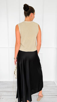 Isabella Italian Skirt- Black-170 Bottoms-SEE YOU IN ROME-Coastal Bloom Boutique, find the trendiest versions of the popular styles and looks Located in Indialantic, FL