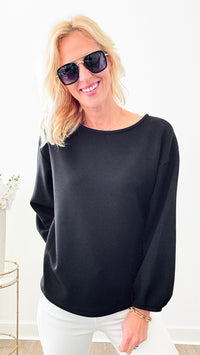 Butter Modal Dropped Shoulder Top-130 Long Sleeve Tops-Before You-Coastal Bloom Boutique, find the trendiest versions of the popular styles and looks Located in Indialantic, FL
