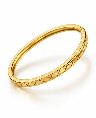 Stainless Steel Crisscross Smooth Bracelet