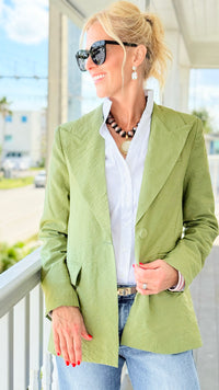 Tailored Ease Blazer - Green