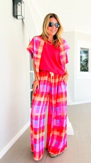 Sweet Check Kapri Italian Pants