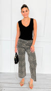 Power Play Contrast Panel Pants-170 Bottoms-BIBI-Coastal Bloom Boutique, find the trendiest versions of the popular styles and looks Located in Indialantic, FL