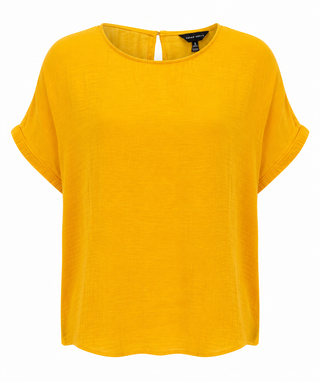 Quiet Confidence Blouse Top- Sunflower