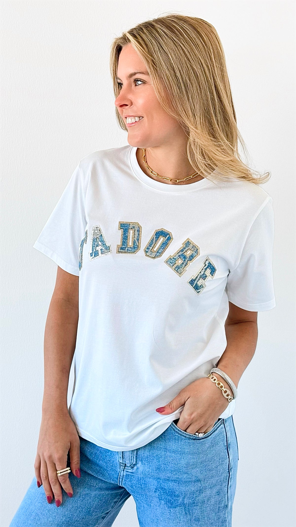 J'adore Italian T-Shirt-110 Short Sleeve Tops-Italianissimo-Coastal Bloom Boutique, find the trendiest versions of the popular styles and looks Located in Indialantic, FL