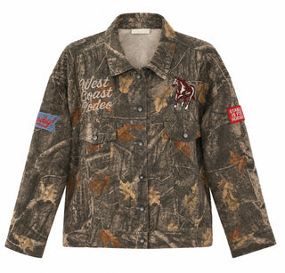 Western Camo Embroidered Utility Jacket