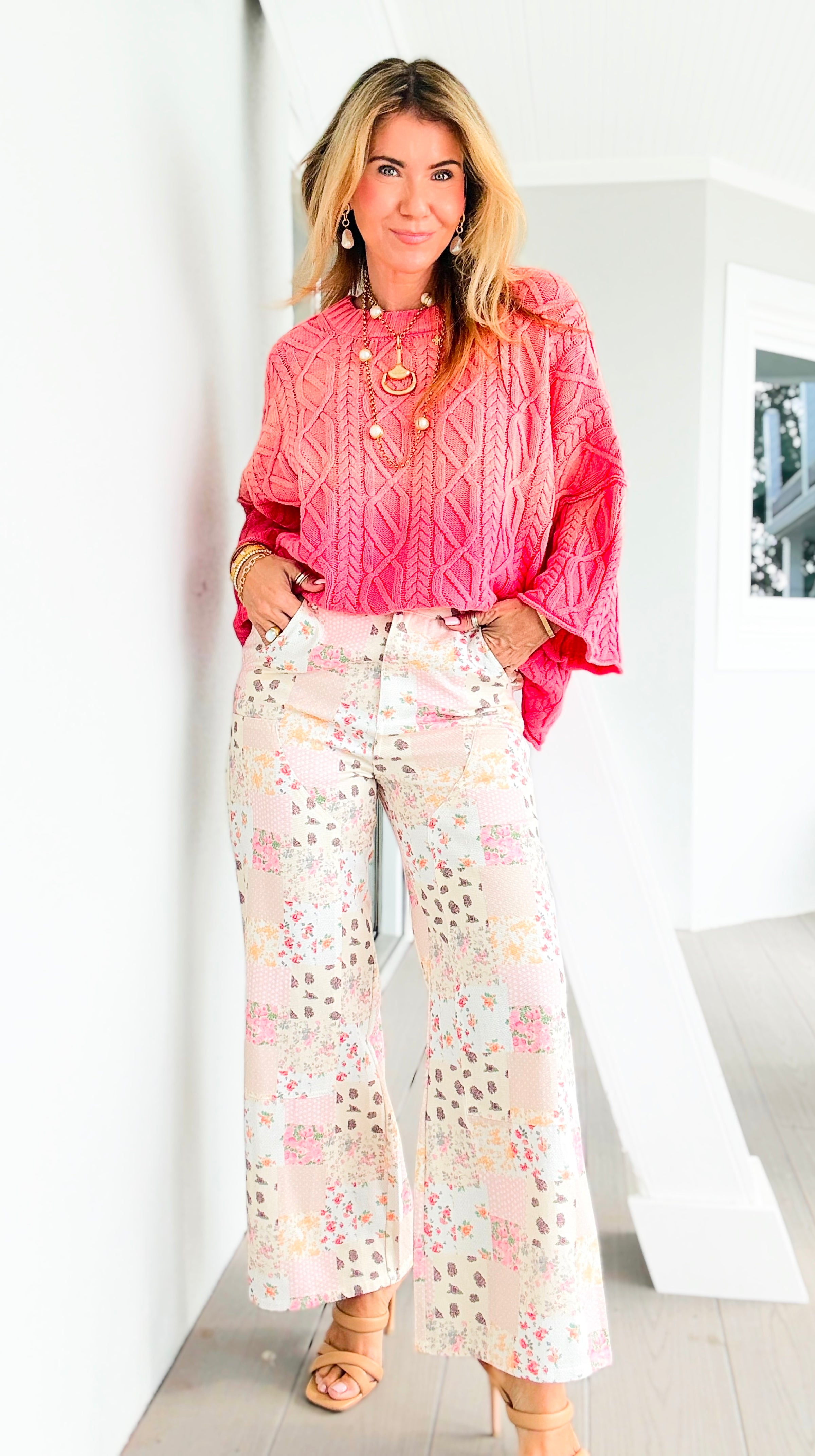 Meadow Patchwork Daydream Wide Leg Pants