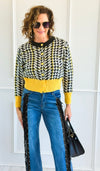 Checkmate Charm Cardigan-150 Cardigans/Layers-ROUSSEAU-Coastal Bloom Boutique, find the trendiest versions of the popular styles and looks Located in Indialantic, FL