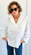 Bacall Italian Long Sleeve Top- Off White-110 Long Sleeve Tops-TATTOO Z-Coastal Bloom Boutique, find the trendiest versions of the popular styles and looks Located in Indialantic, FL