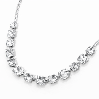 City Lights Luxe Necklace -  Silver Clear