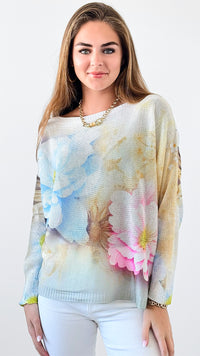 Blossom Italian St Tropez Knit-140 Sweaters-Italianissimo-Coastal Bloom Boutique, find the trendiest versions of the popular styles and looks Located in Indialantic, FL