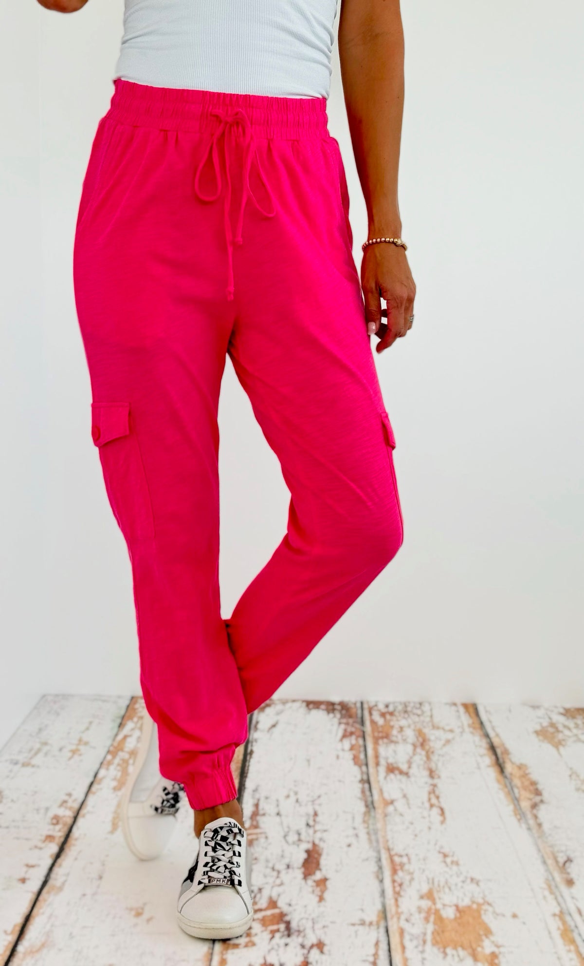 Pockets Jogger Pants - Fuchsia-180 Joggers-oddi-Coastal Bloom Boutique, find the trendiest versions of the popular styles and looks Located in Indialantic, FL