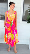 Viva Garden Sleeveless Italian Long Dress-170 Bottoms-Italianissimo-Coastal Bloom Boutique, find the trendiest versions of the popular styles and looks Located in Indialantic, FL