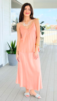 Just My Type Italian Skirt- Peach